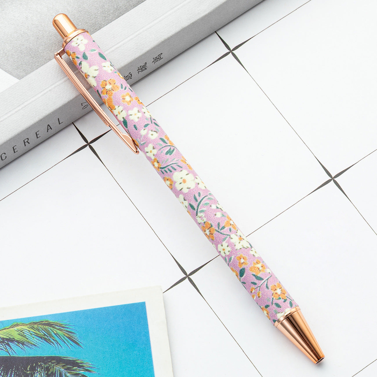 Whoelsale Pens Fashion Flower Metal Pen